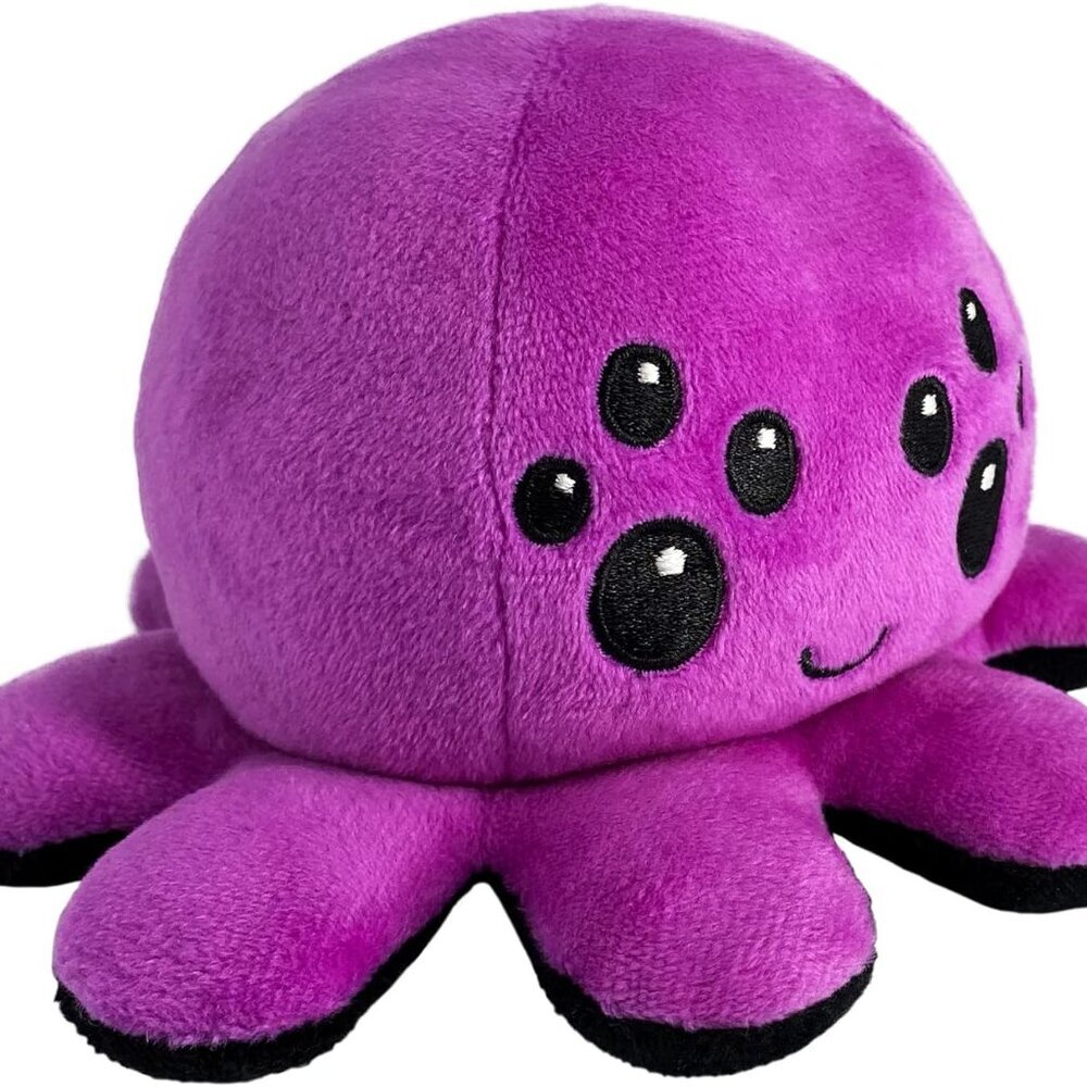 The Original Reversible Spider Plushie - Purple + Black - Cute Sensory Fidget St